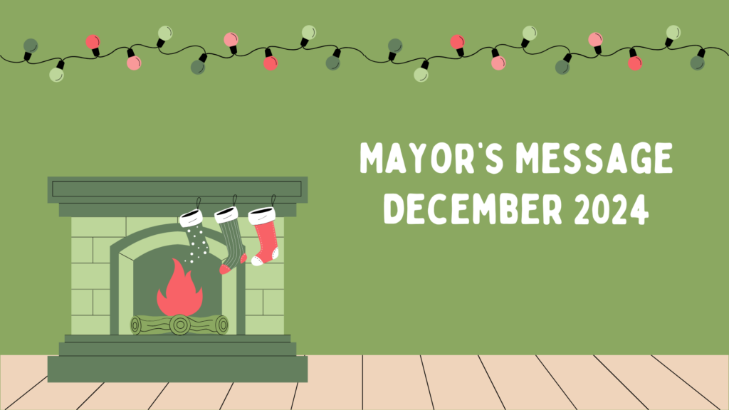 holiday themed Mayor's message december 2024