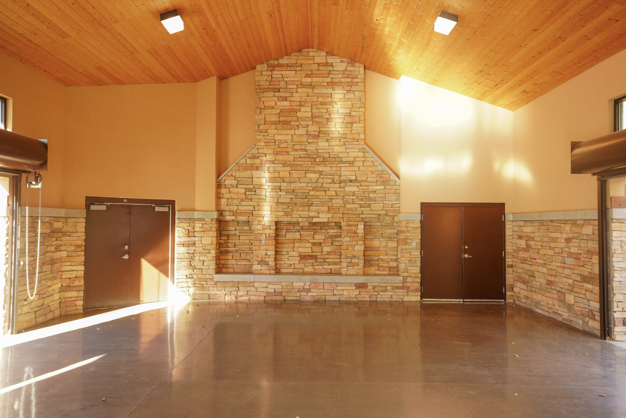 Picture of the interior of the Cascade Center.