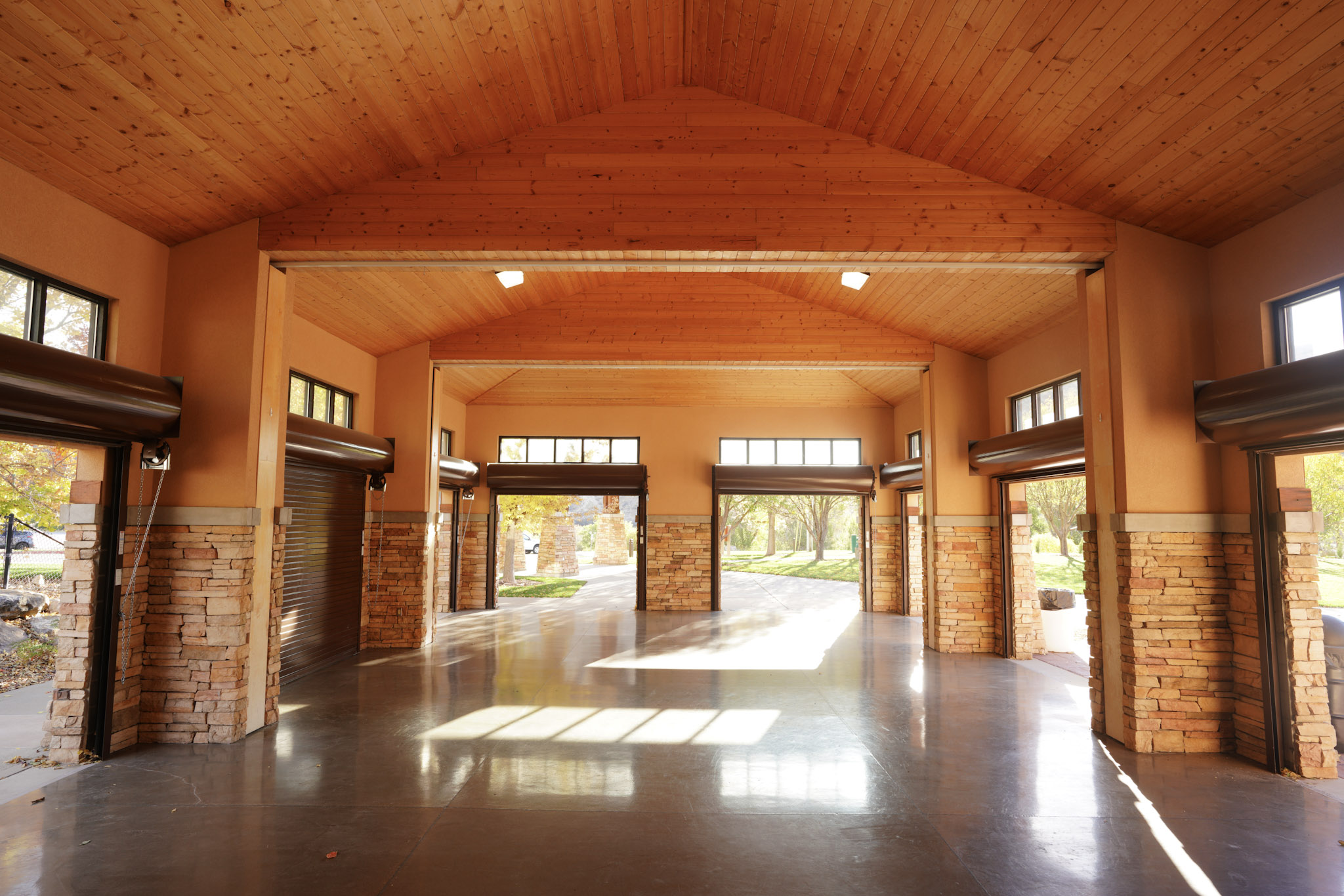 Picture of the interior of the Cascade center.