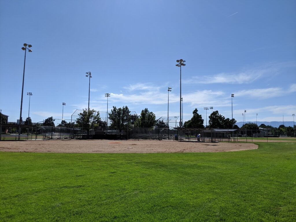 Picture of the baseball fields at City Center park.