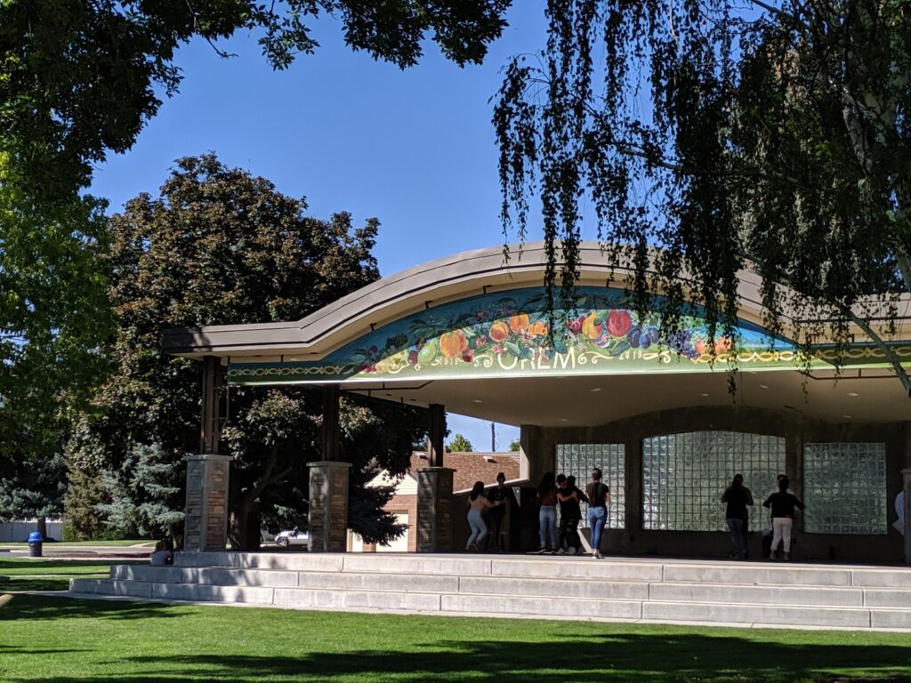 Picture of the amphitheater at City Center park.