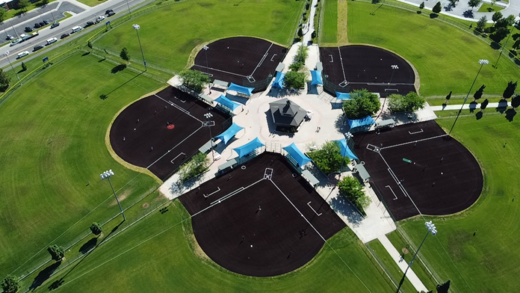 Picture of the overview of Lakeside park.