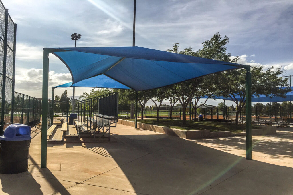 Picture of the baseball fields at Lakeside park.