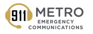 Picture of the 911 Metro Emergency Communications logo