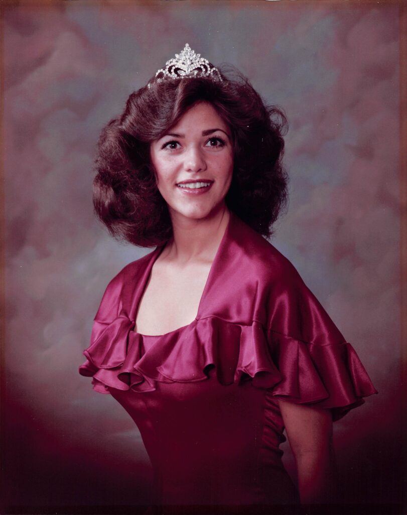 Picture of Leslie Ann Hills, Miss Orem 1979.