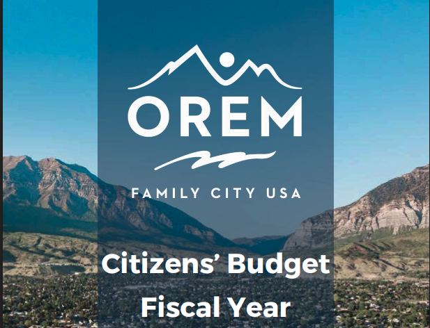 cover of the Orem Citizens Budget