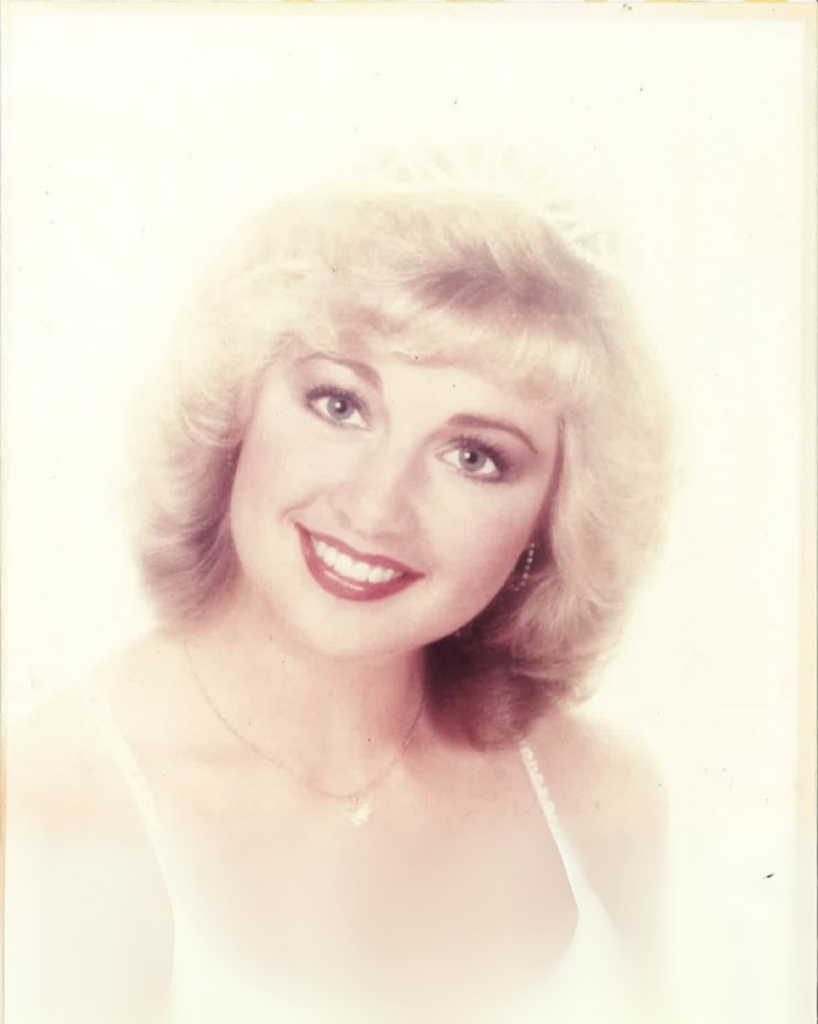 Picture of Stacey Benson, Miss Orem 1982.