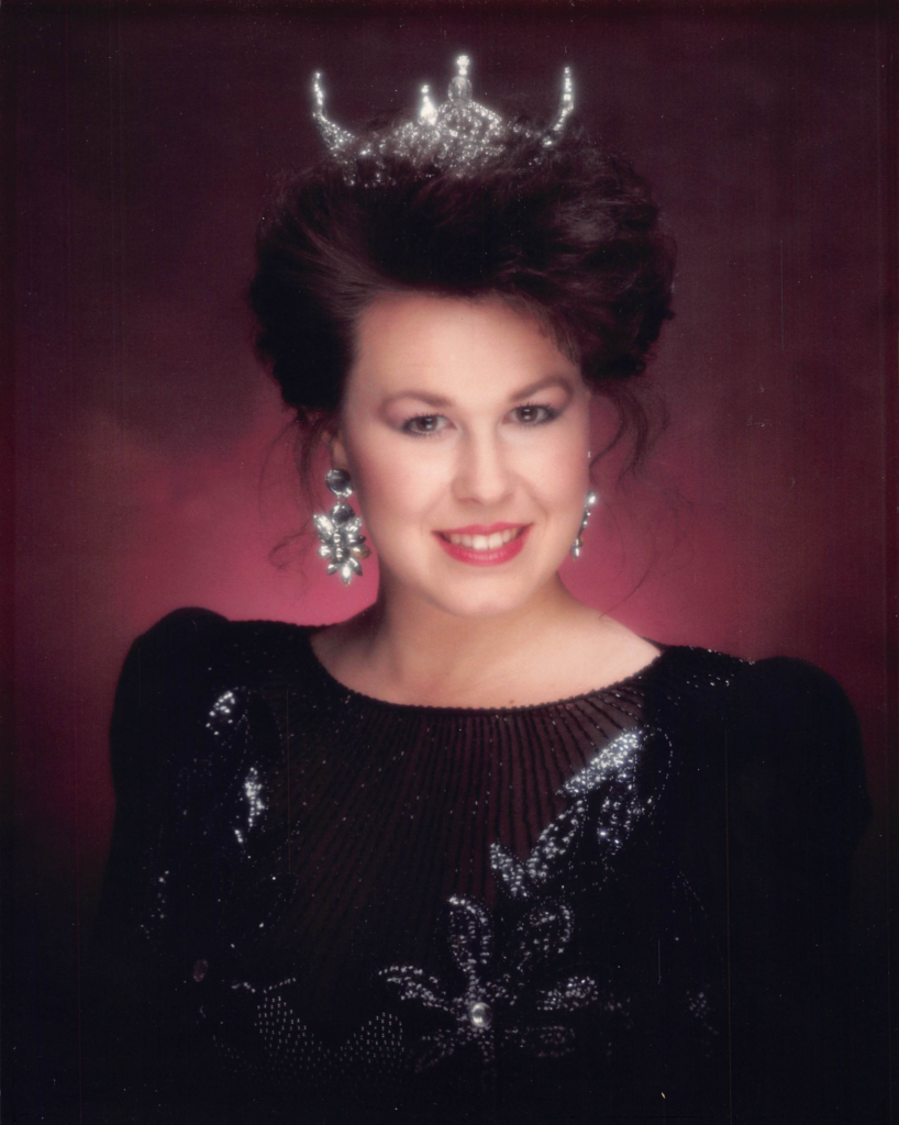 Picture of Collette Schlappi, Miss Orem 1988.
