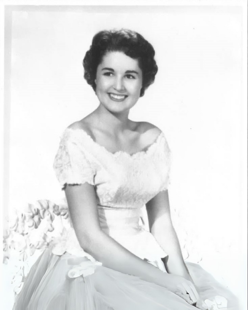 Picture of Sandra Pugh, Miss Orem 1957.