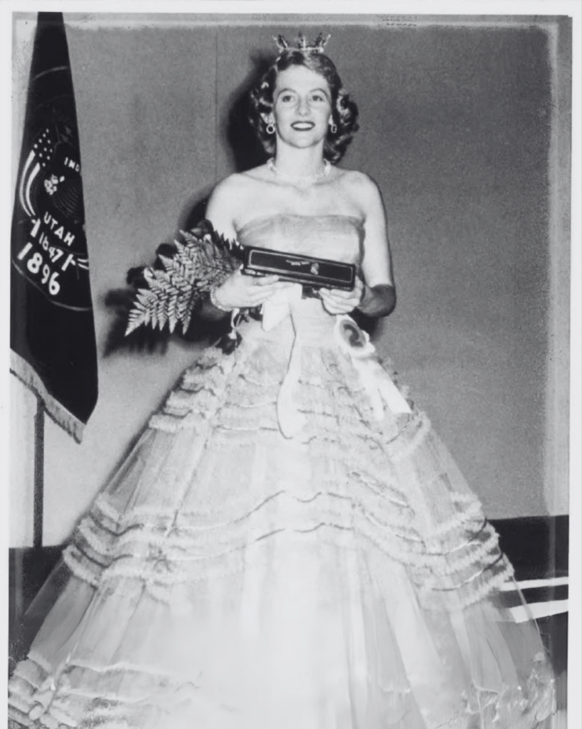 Picture of Jolene Farley, Miss Orem 1955.