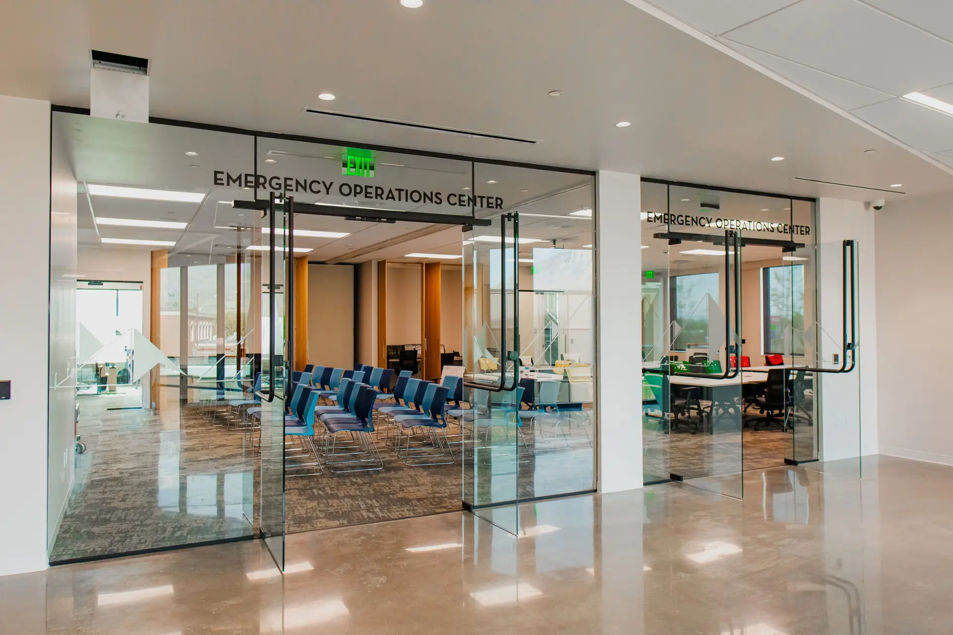 Emergency Operations Center office.