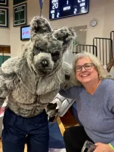 Mayor McCandless with the Timpanogos High School Mascot