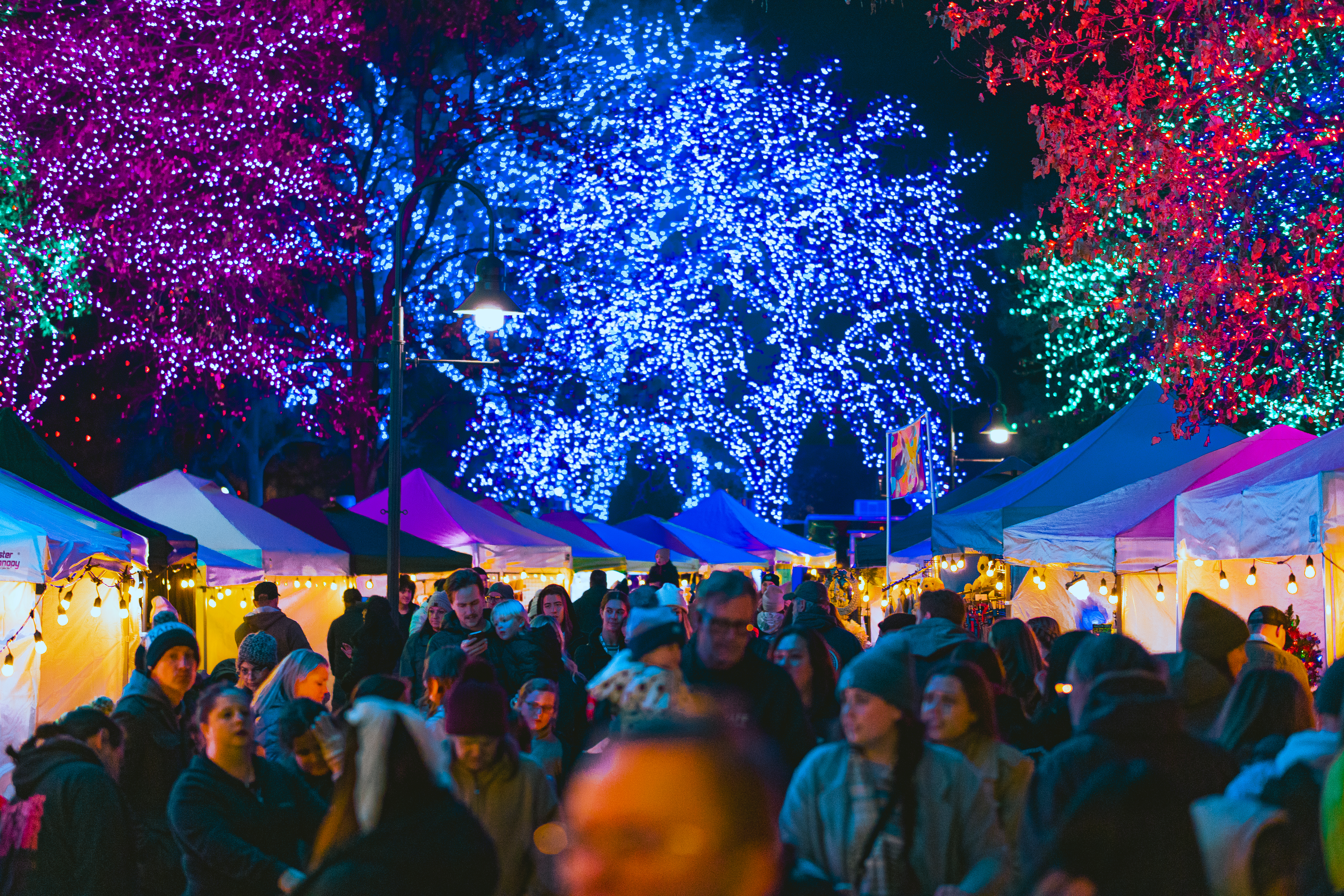Lights On event in City Center Park.