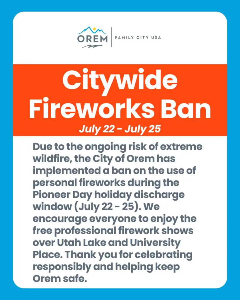 Fireworks ban